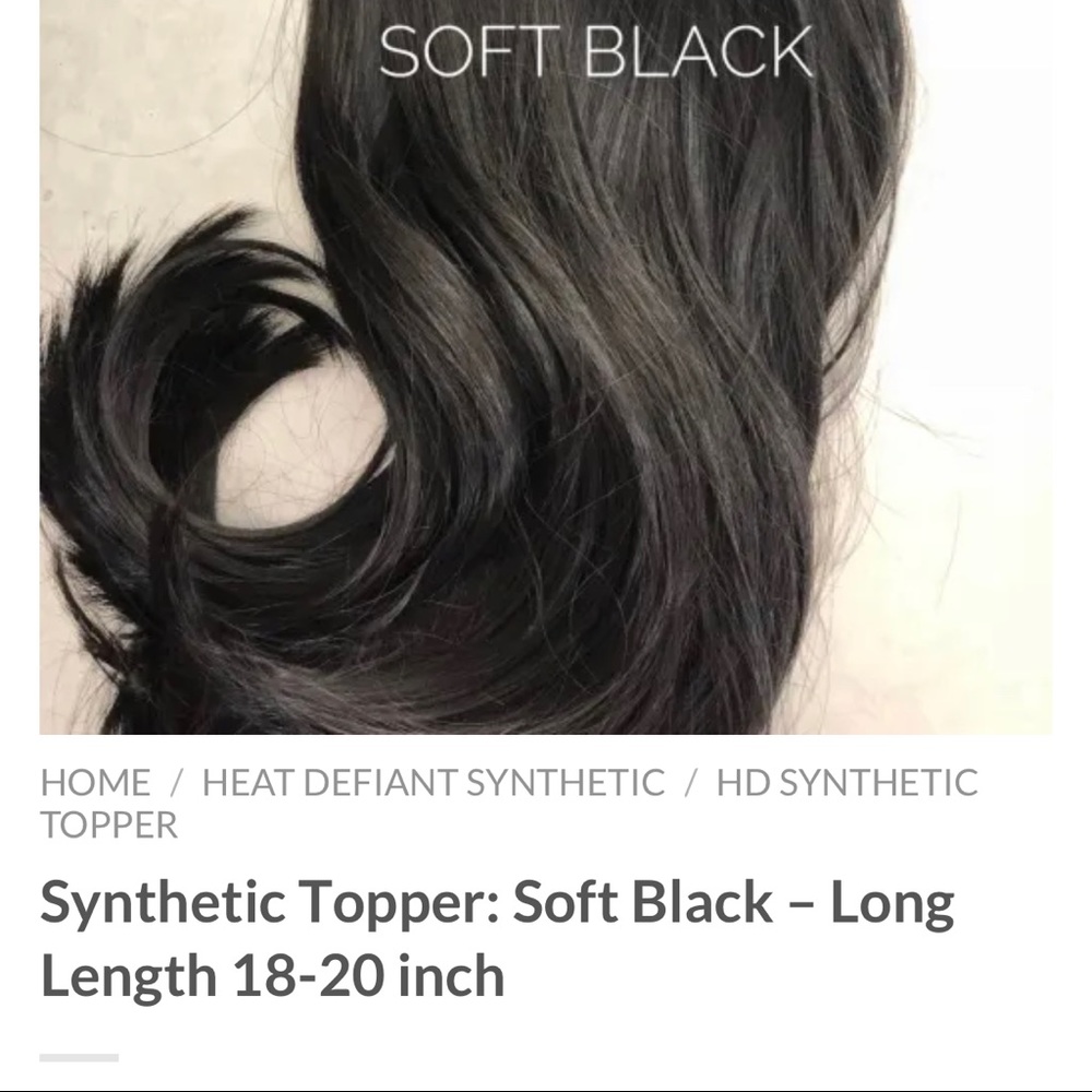 Synthetic Hair topper from Thin Hair Thick